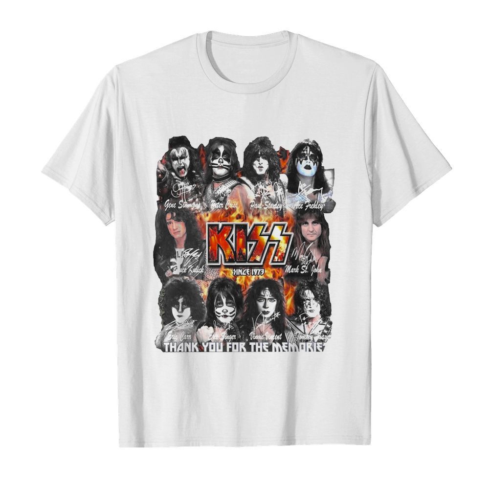 Kiss Since 1973 Thank You For The Memories Signature  Classic Men's T-shirt