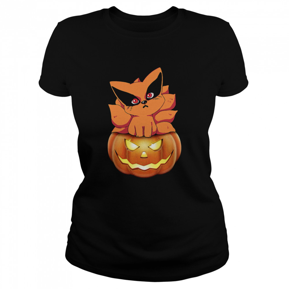 Kurama Pokemon Pumpkin Halloween  Classic Women's T-shirt