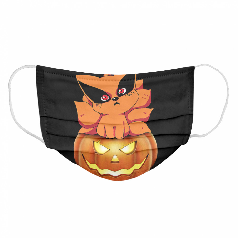 Kurama Pokemon Pumpkin Halloween  Cloth Face Mask