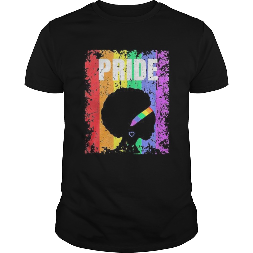 LGBT BLACK WOMAN RAINBOW GAY PRIDE  Unisex