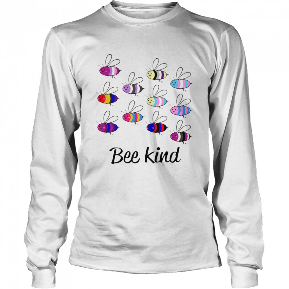 LGBT Bee Kind Gay Pride  Long Sleeved T-shirt