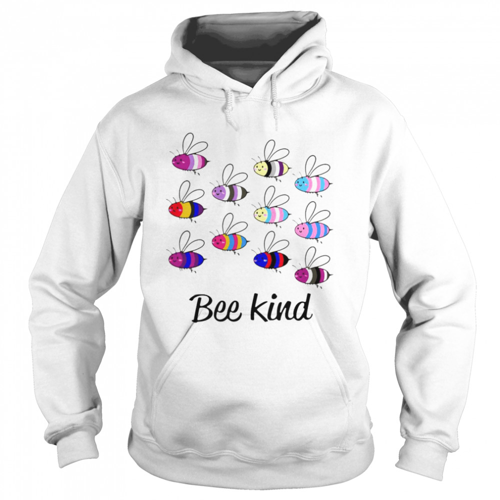 LGBT Bee Kind Gay Pride  Unisex Hoodie