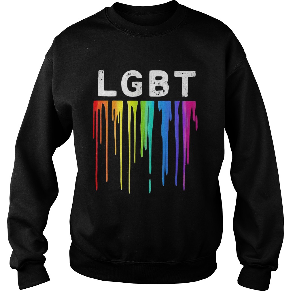 LGBT Flowing Paint Watercolor  Sweatshirt