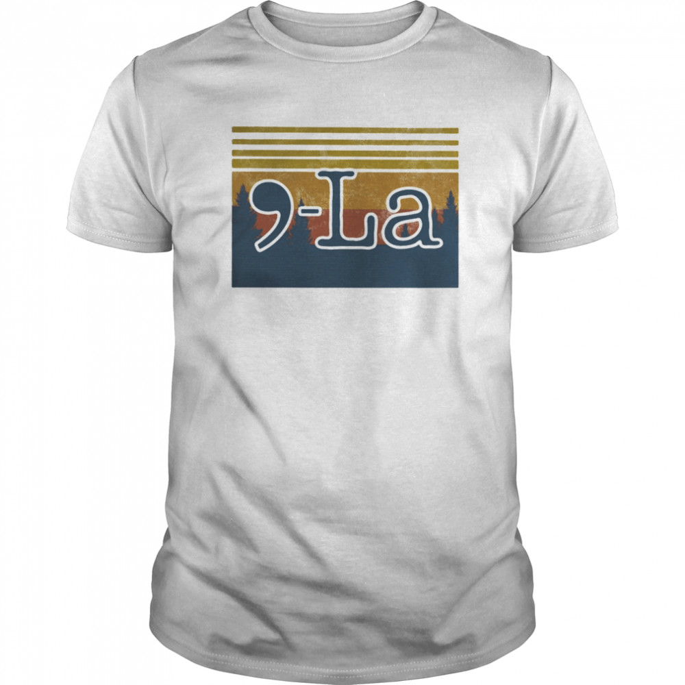 La mountain vintage retro shirt