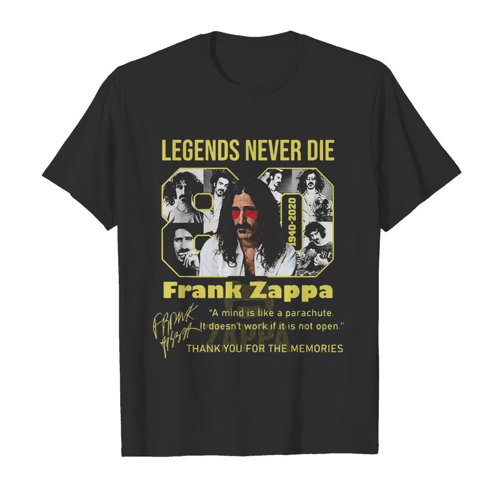 Legends Never Die 1940 2020 Frank Zappa Signature  Classic Men's T-shirt