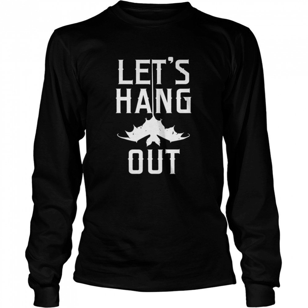 Lets Hang Out Vintage Bat Halloween Costume Party Idea  Long Sleeved T-shirt