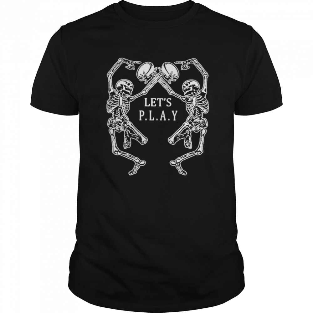 Let’s Play Rugby Skeleton  Classic Men's T-shirt