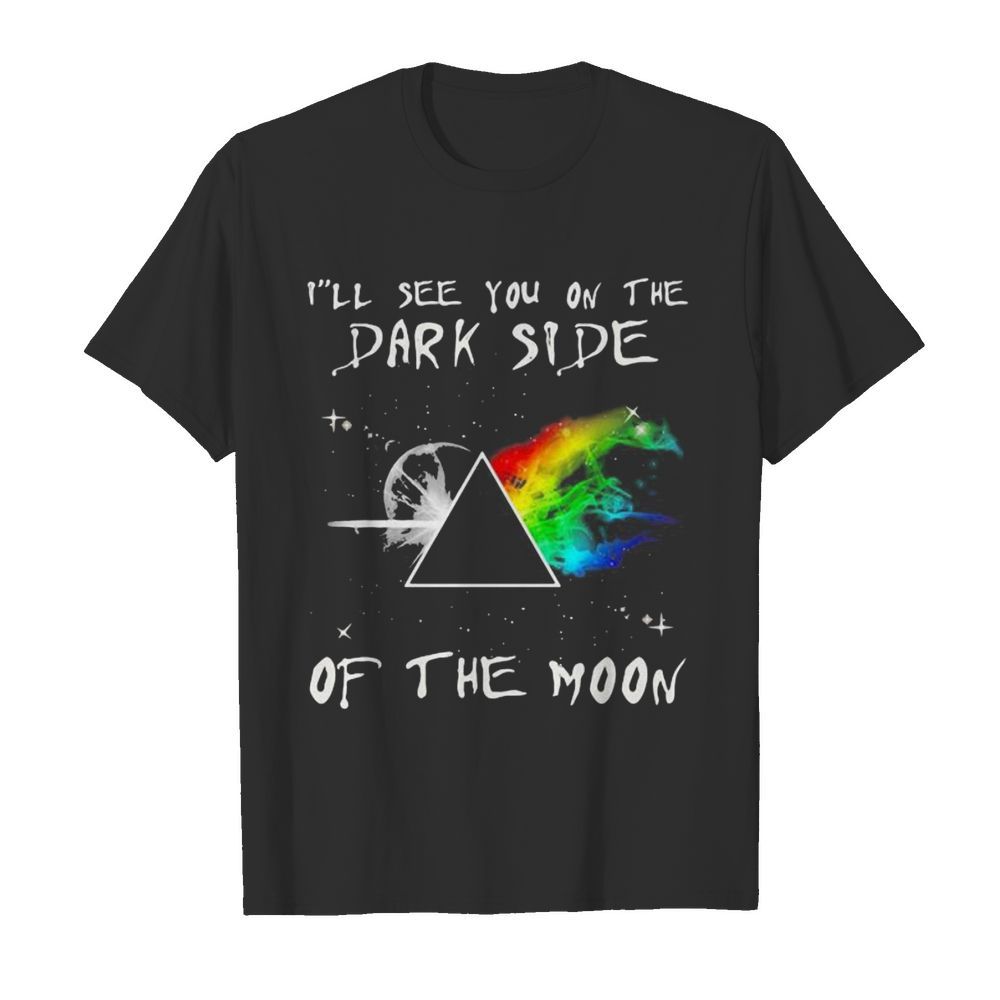 Lgbt pink floyd band i’ll see you on the park side of the moon shirt