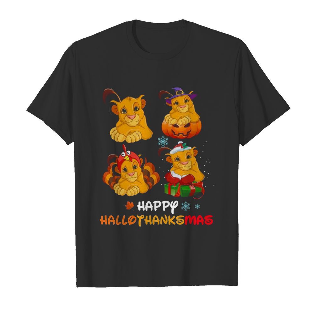 Lions Happy Hallothanksmas  Classic Men's T-shirt