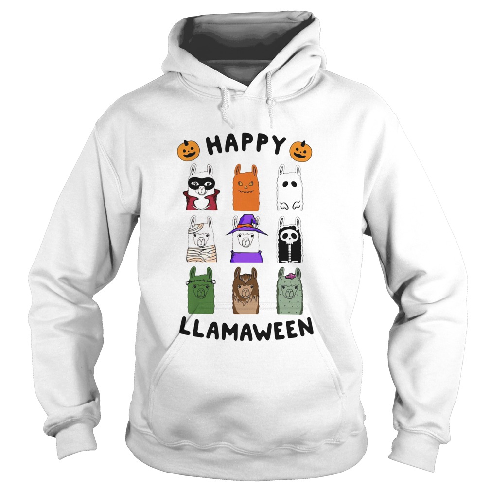 Llama Happy Llamaween Halloween  Hoodie