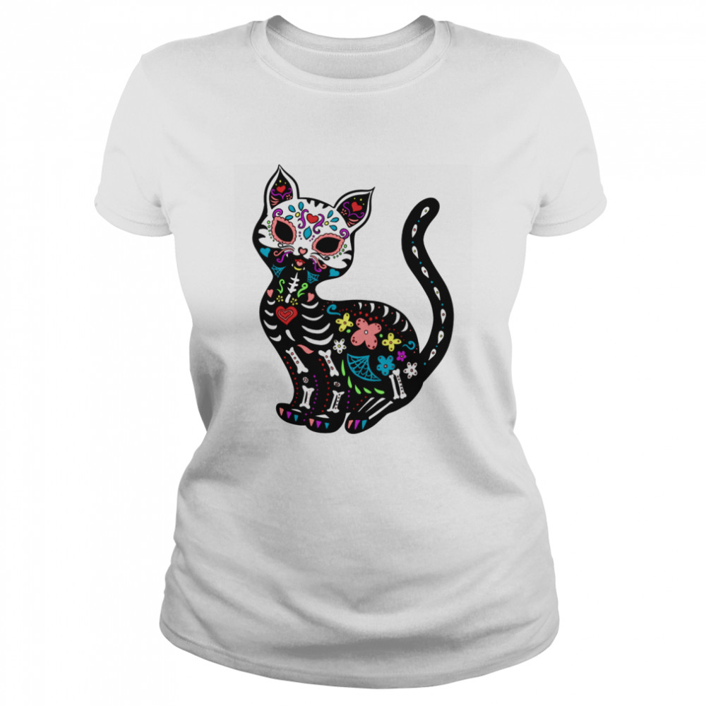 Los Muertos Gatos Mexican Holiday  Classic Women's T-shirt