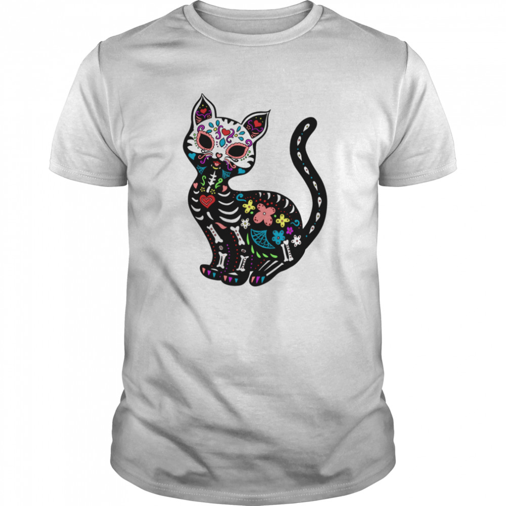 Los Muertos Gatos Mexican Holiday  Classic Men's T-shirt