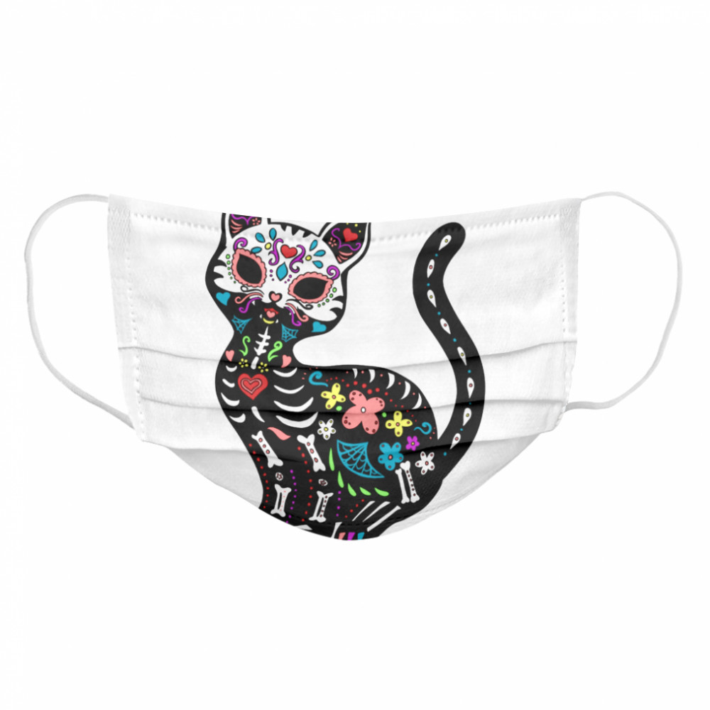 Los Muertos Gatos Mexican Holiday  Cloth Face Mask