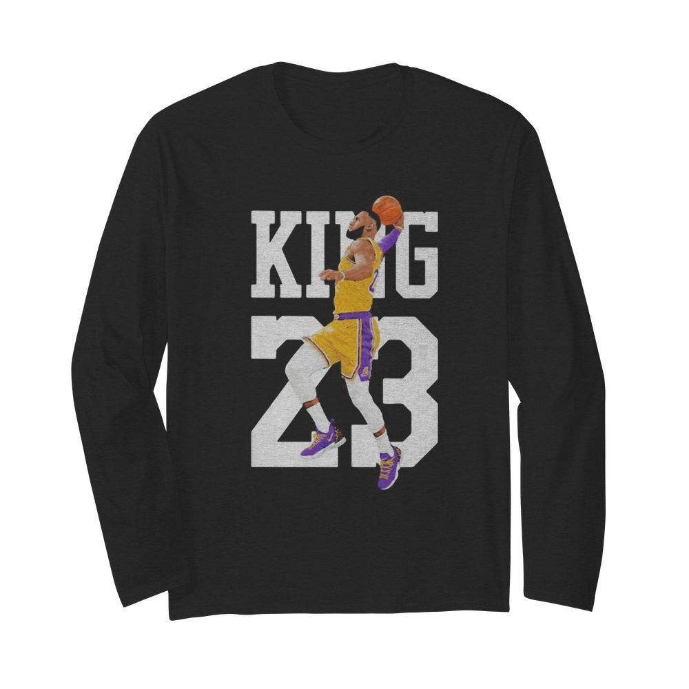 Los angeles lakers 23 lebron james king  Long Sleeved T-shirt 