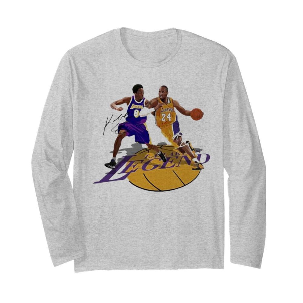 Los angeles lakers lake legends signatures  Long Sleeved T-shirt 