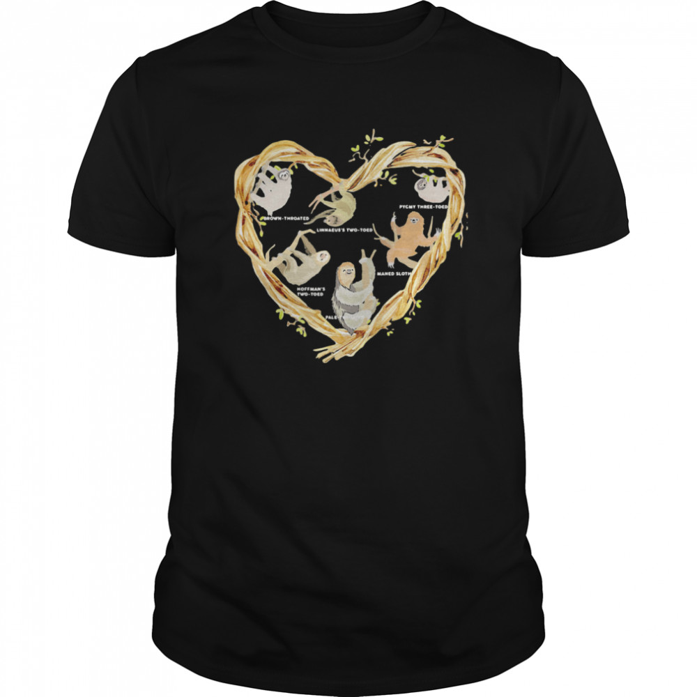 Love Chart Sloth Heart  Classic Men's T-shirt