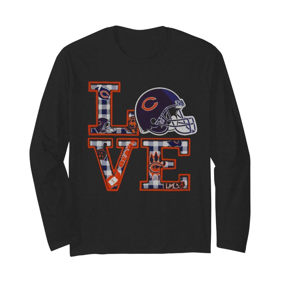 Love chicago bears football  Long Sleeved T-shirt 