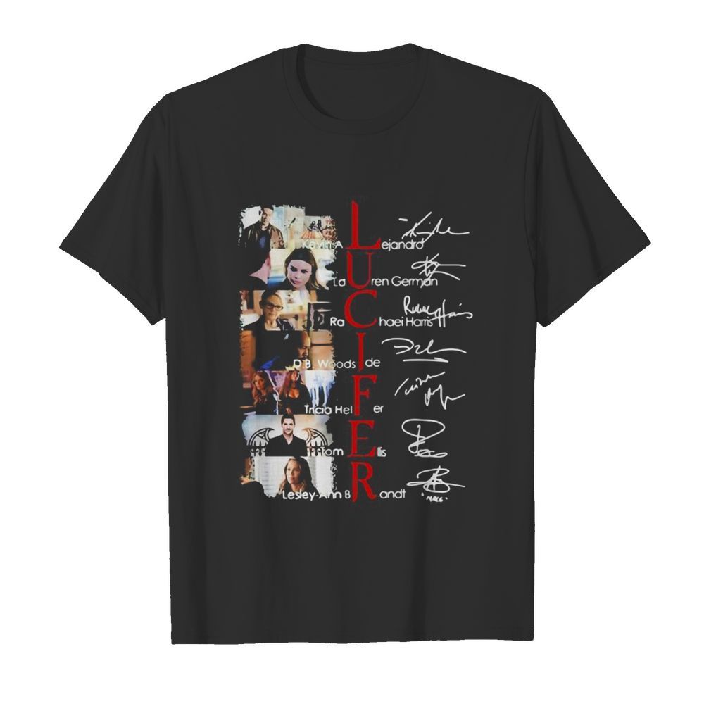 Lucifer movie characters signatures shirt