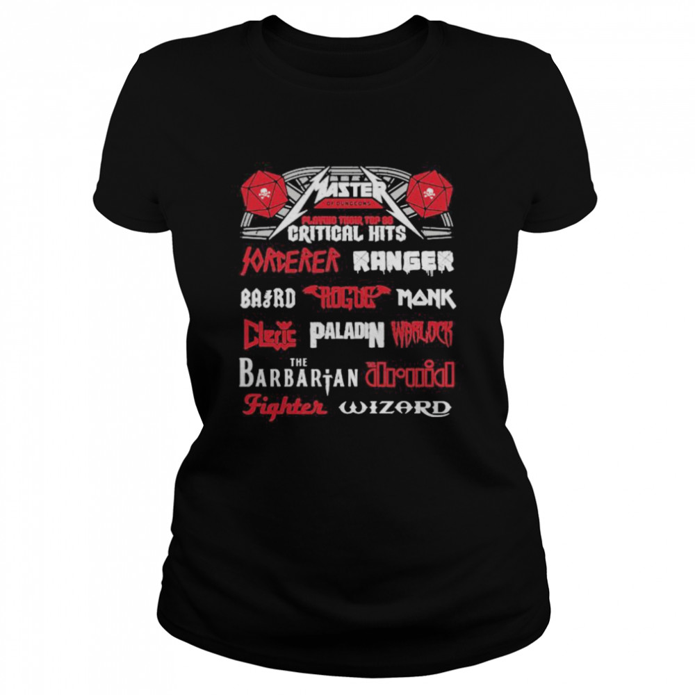 Master playing their top 20 critical hits forever ranger the barbarian  Classic Women's T-shirt