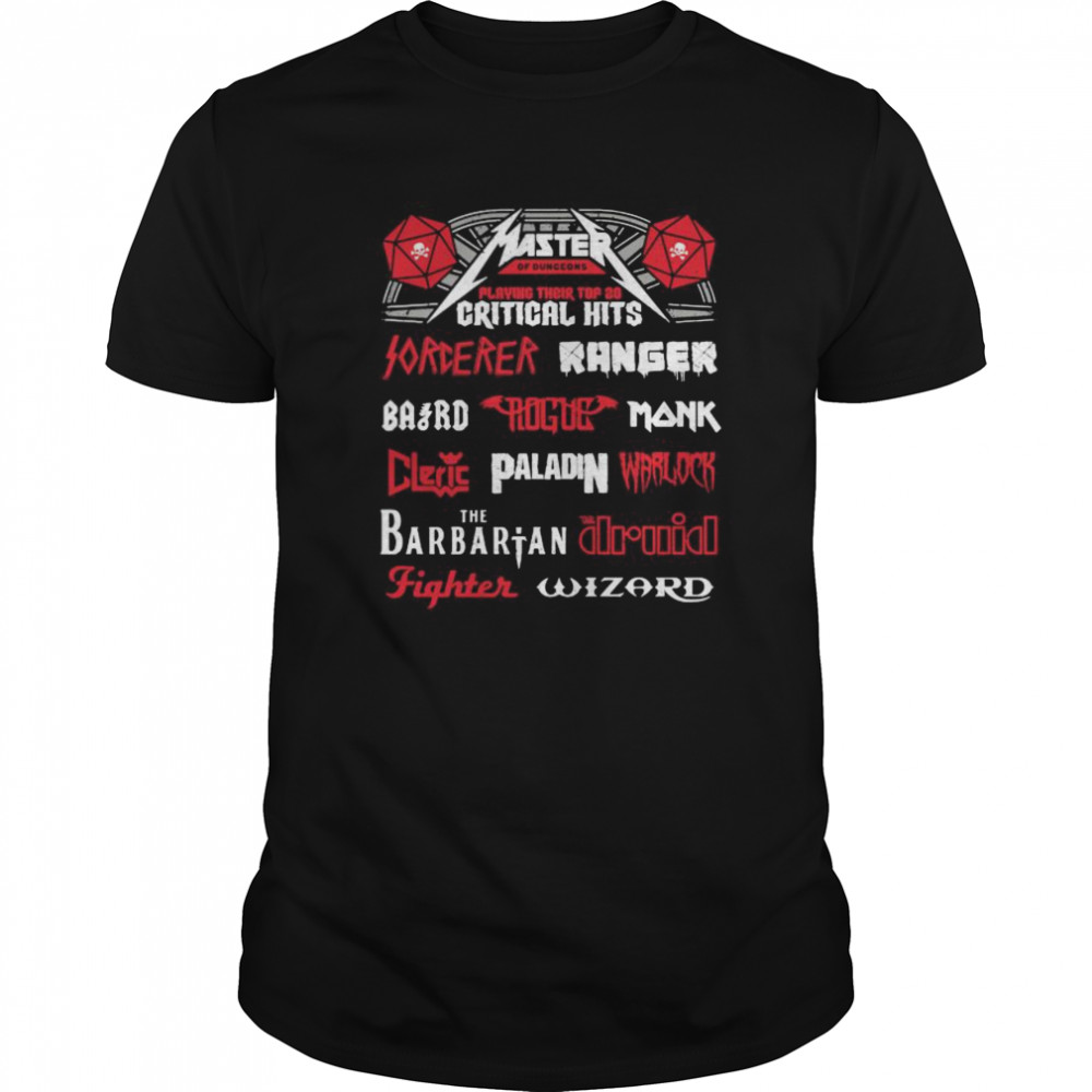 Master playing their top 20 critical hits forever ranger the barbarian  Classic Men's T-shirt