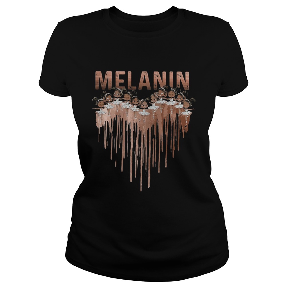 Melanin Black Girl Ballet Heart  Classic Ladies