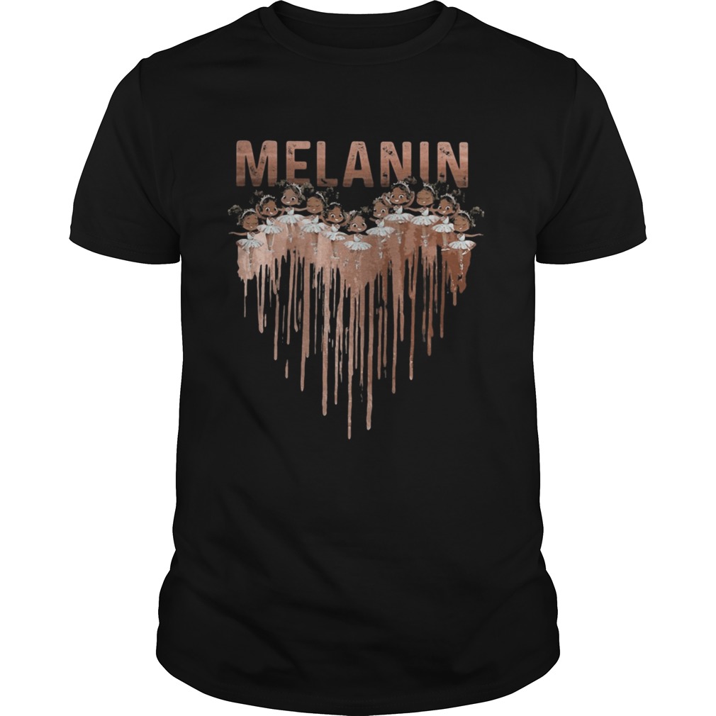 Melanin Black Girl Ballet Heart  Unisex