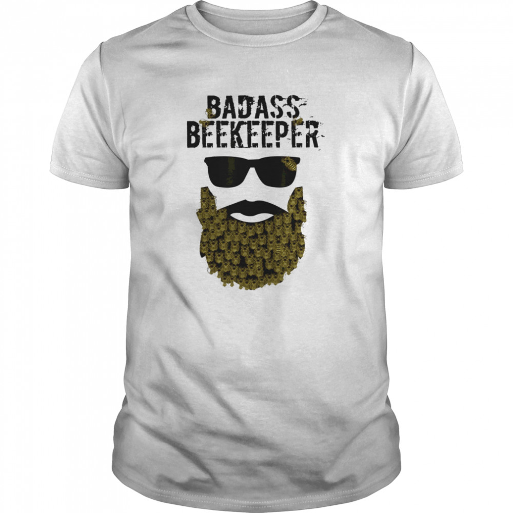 Mens Funny Beard Beekeeper Beekeeping shirt