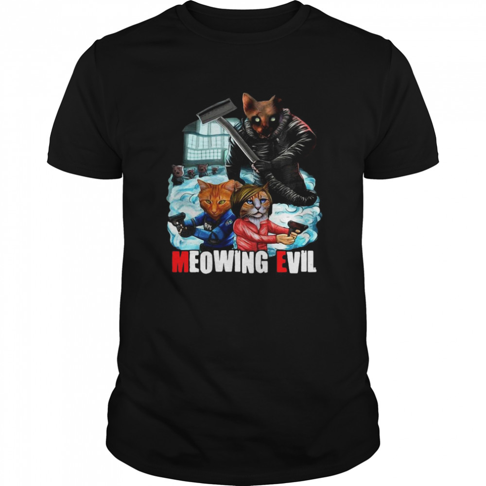 Meowing Evil Halloween shirt