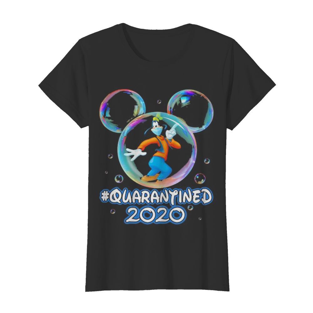 Mickey mouse goofy wear mask quarantined 2020  Classic Women's T-shirt