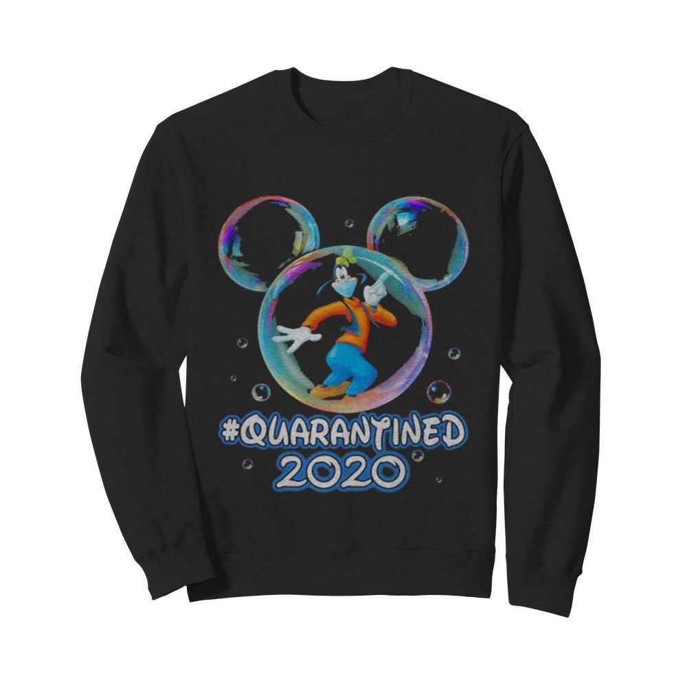 Mickey mouse goofy wear mask quarantined 2020  Unisex Sweatshirt