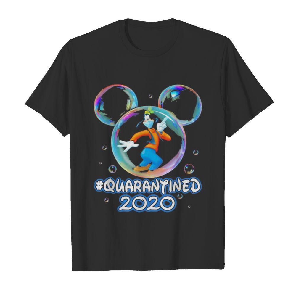 Mickey mouse goofy wear mask quarantined 2020  Classic Men's T-shirt