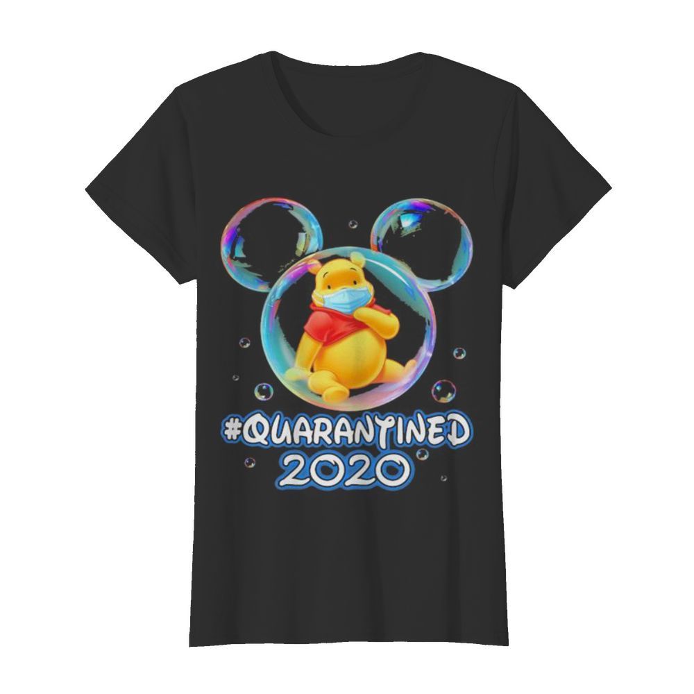 Mickey mouse pooh wear mask quarantined 2020  Classic Women's T-shirt