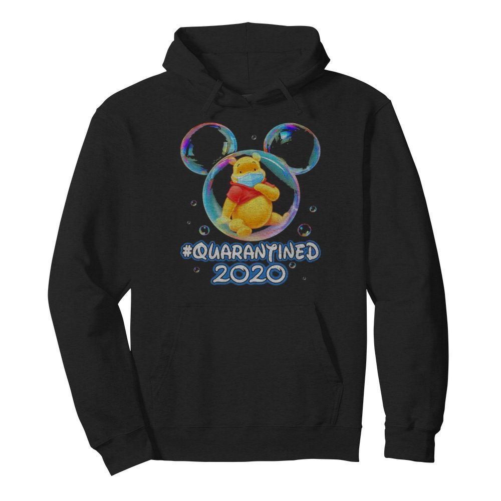 Mickey mouse pooh wear mask quarantined 2020  Unisex Hoodie