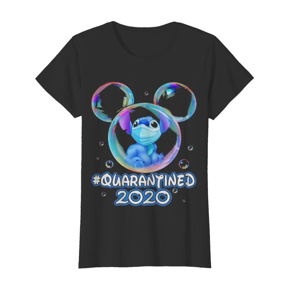 Mickey mouse stitch wear mask quarantined 2020  Classic Women's T-shirt