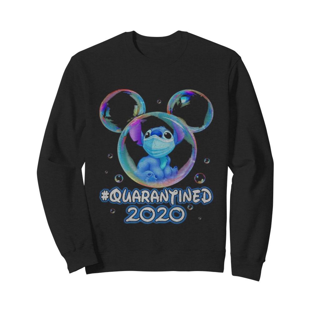 Mickey mouse stitch wear mask quarantined 2020  Unisex Sweatshirt