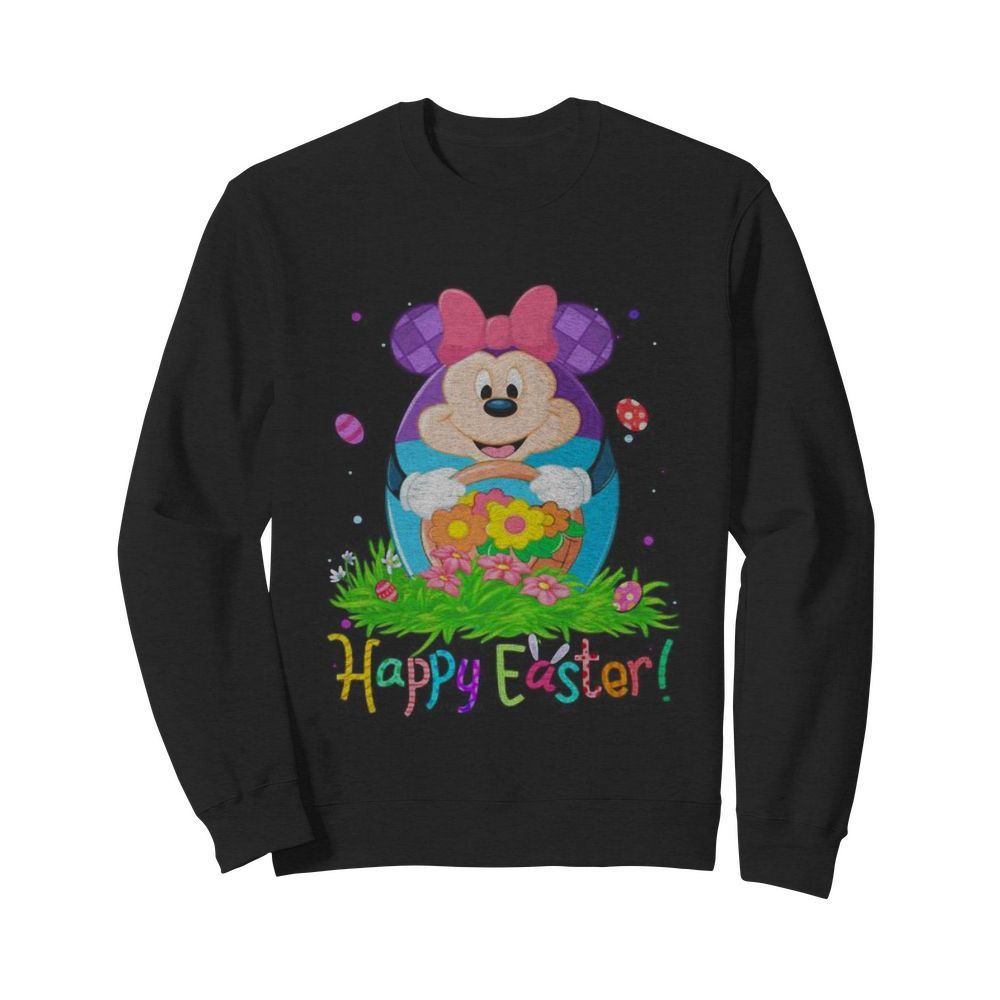 Minnie mouse happy easter flower  Unisex Sweatshirt