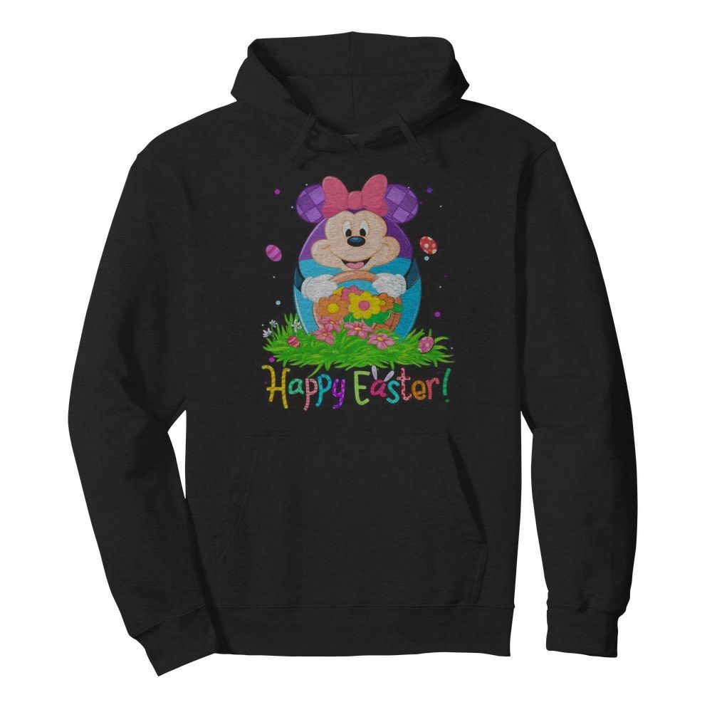 Minnie mouse happy easter flower  Unisex Hoodie