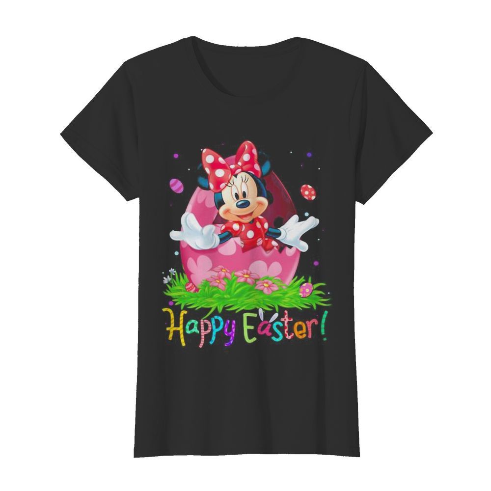 Minnie mouse happy easter flowers  Classic Women's T-shirt