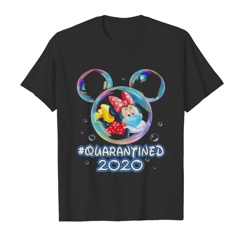 Minnie mouse wear mask quarantined 2020 shirt