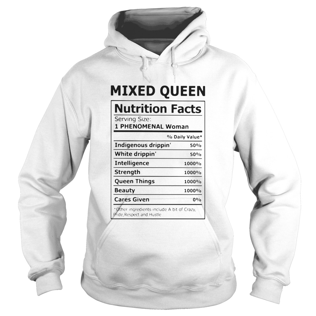 Mixed Queen Nutrition Facts  Hoodie