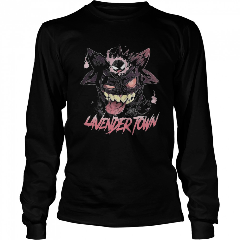 Monster Lavender Town The Cross  Long Sleeved T-shirt