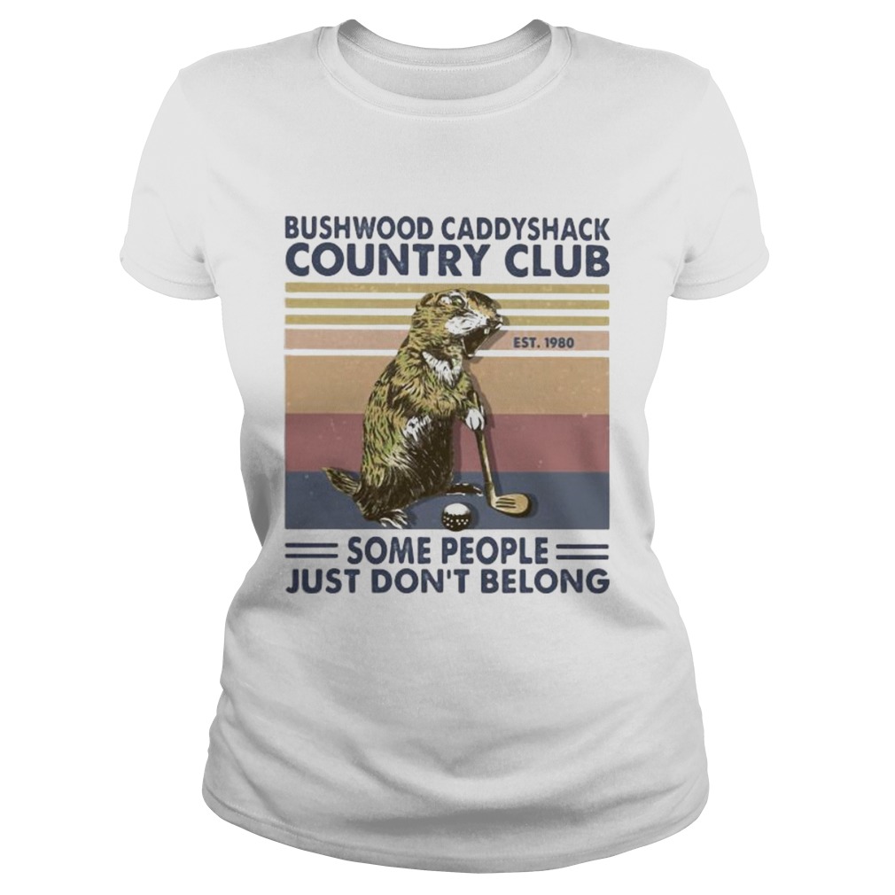 Mouse golf bushwood caddyshack country club some people just dont belong vintage retro  Classic Ladies