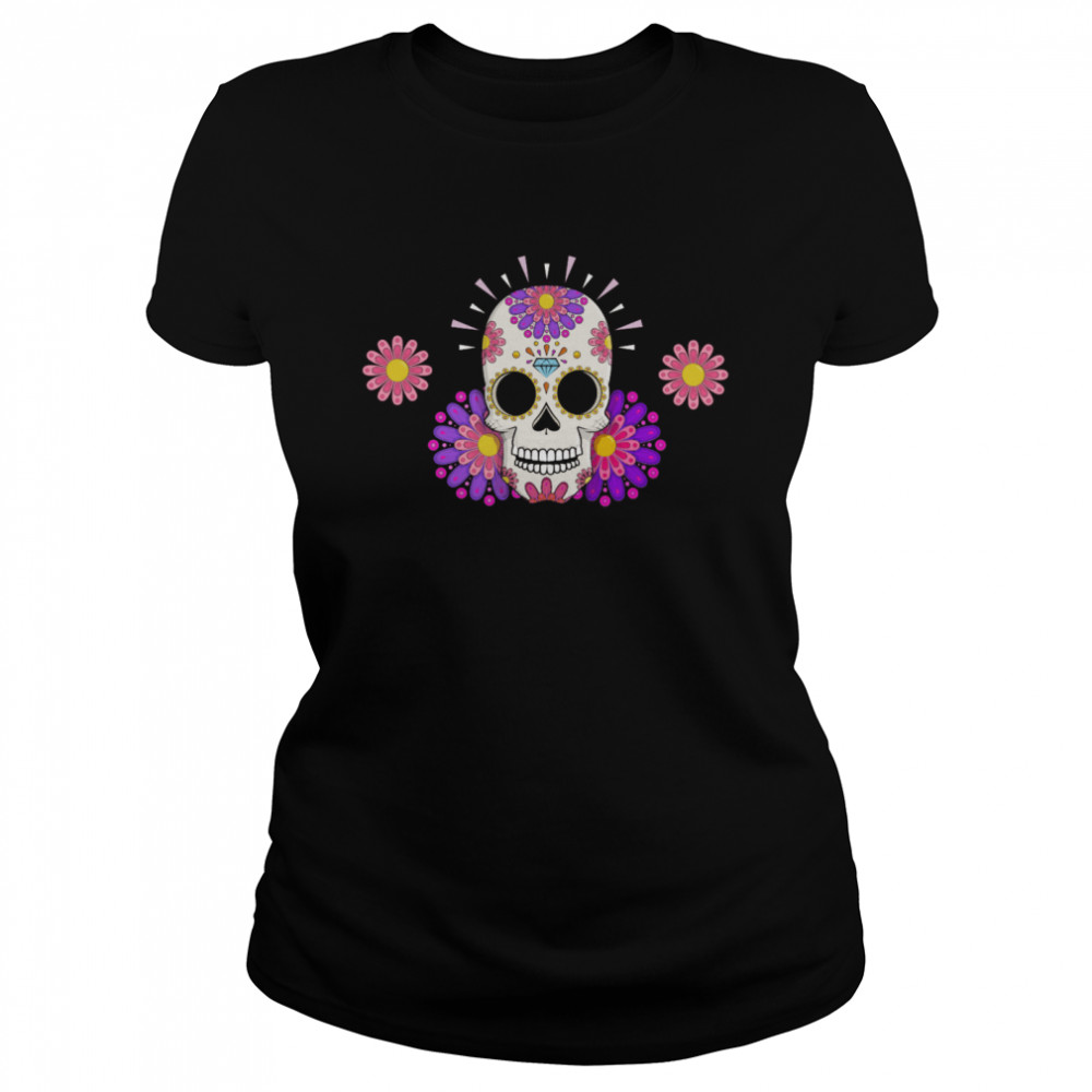 Muertos Day Of Dead Sugar Skull  Classic Women's T-shirt