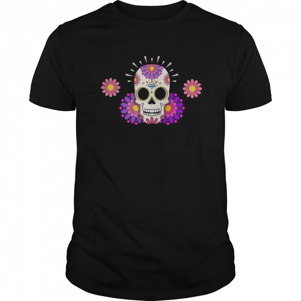 Muertos Day Of Dead Sugar Skull  Classic Men's T-shirt