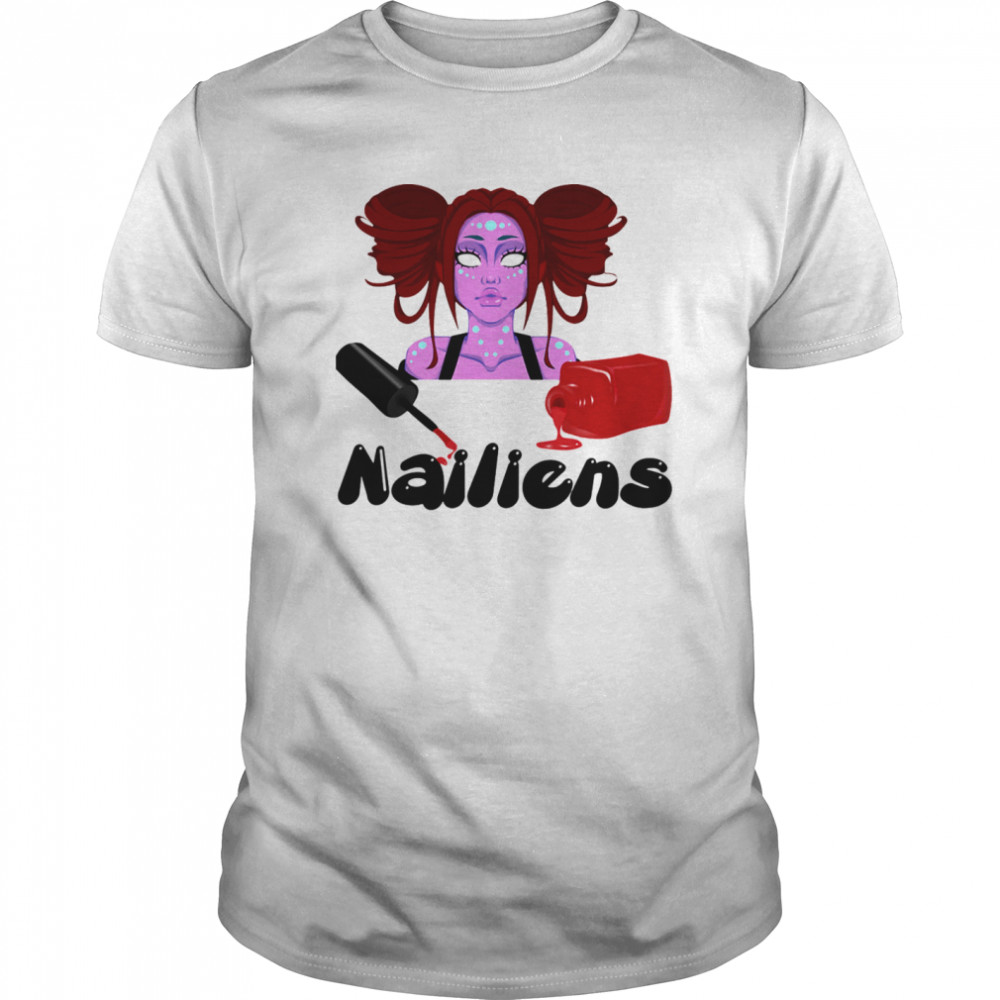 Nailiens girl happy halloween shirt