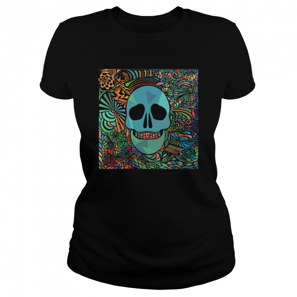 Nice Sugar Skulls Day Of The Dead Nola Colors  Classic Women's T-shirt