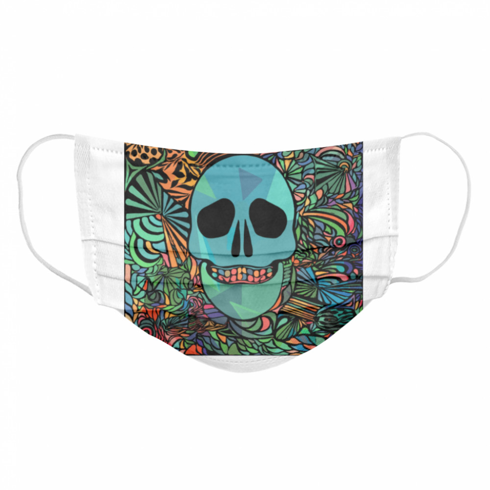 Nice Sugar Skulls Day Of The Dead Nola Colors  Cloth Face Mask