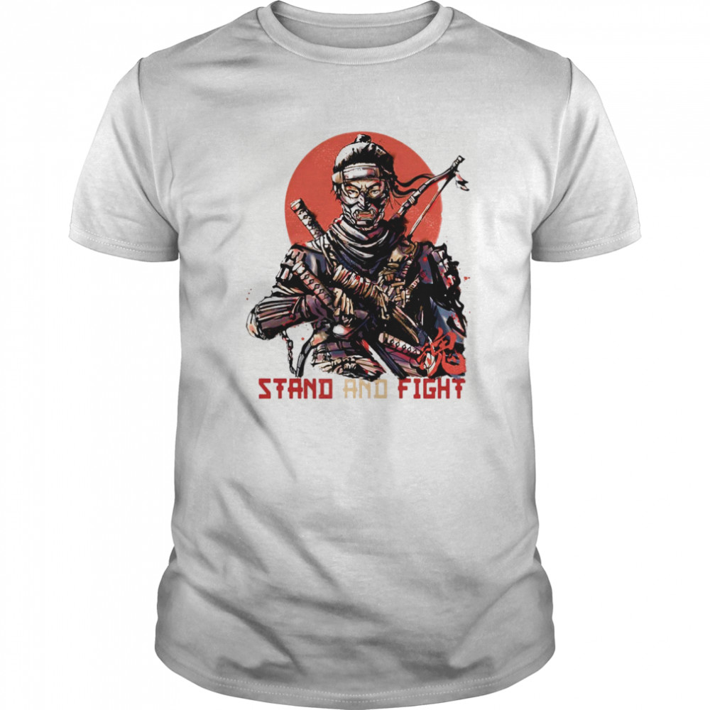 Ninja Stand And Fight Sunset shirt