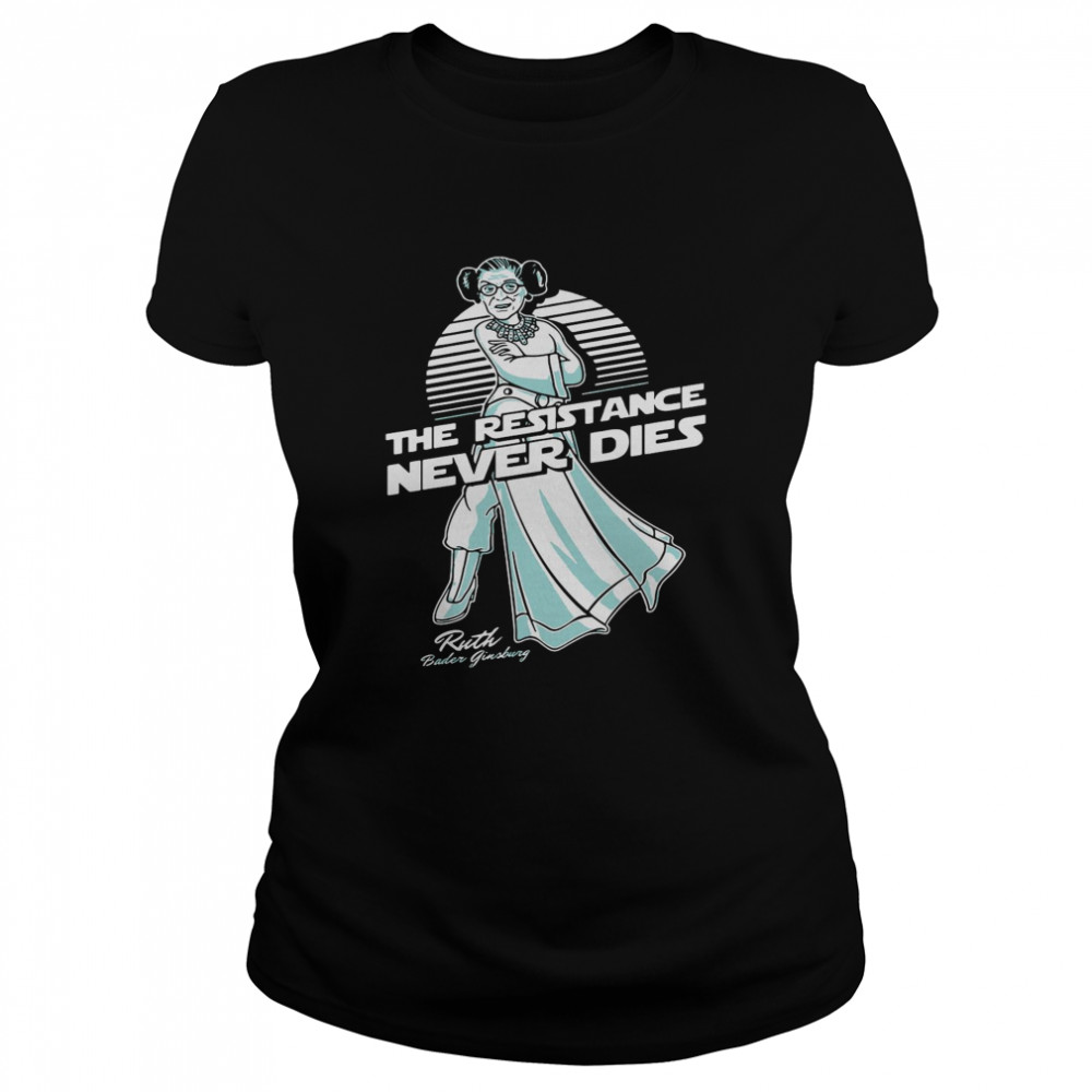 Notorious RBG The Resistance Never Dies  Classic Women's T-shirt