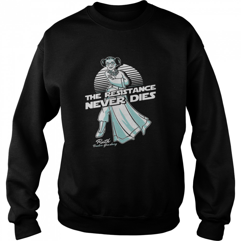 Notorious RBG The Resistance Never Dies  Unisex Sweatshirt